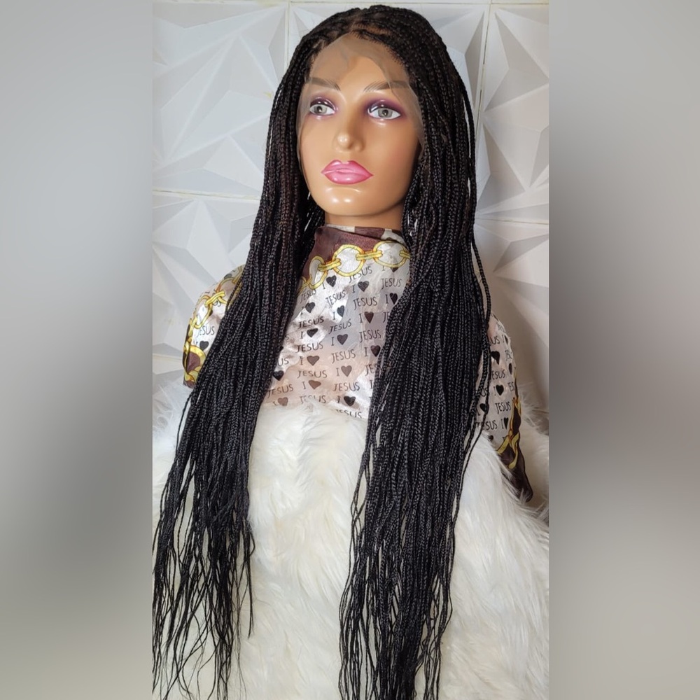 Elegant Black Braided Wig
